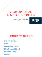 Penulisan Soal PG