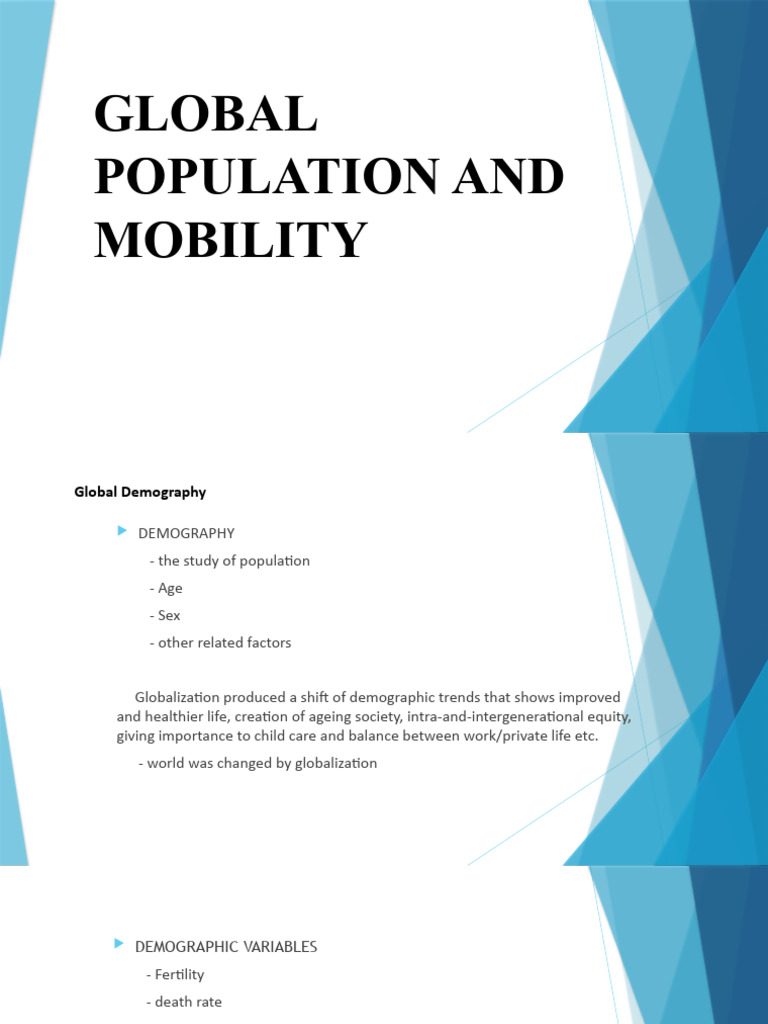 Global Demographic Trends & Impact | PDF | Immigration | Demography