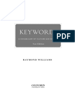 Williams Keywords Culture