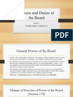 Lecture 5 - Powers and Duties of The Board