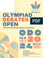 NUST Olympiad Debates Open - Invite