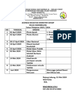 Agenda Kelas 9 Semester Genap Tahun 2024