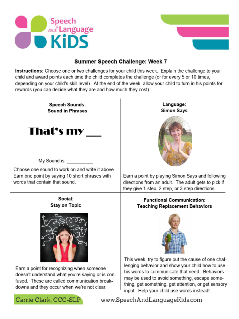 Summer+Speech+Challenge +week+7 | PDF