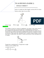 C23 BTTS-26 Physics (Paper 2)