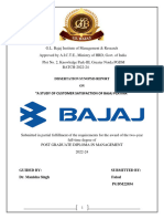 Bajaj Platina Dissertation Synopsis