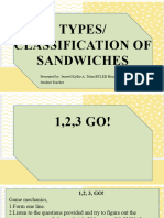 DLP (4) Classification of Sandwiches