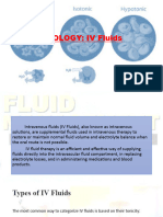 Pharmacology IV Fluid