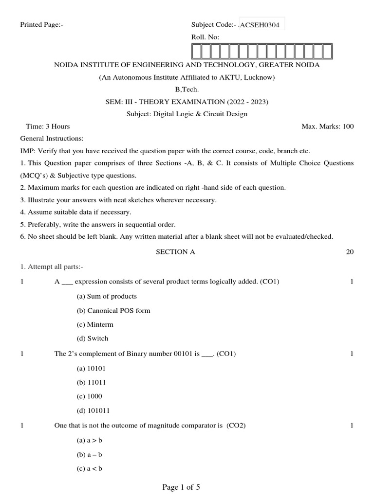 Acseh0304 (DLD) 2 | PDF | Computer Engineering | Computer Science