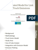 Student Competition Winner: Development of An Integration Model To Estimate Link Level Truck Emissions