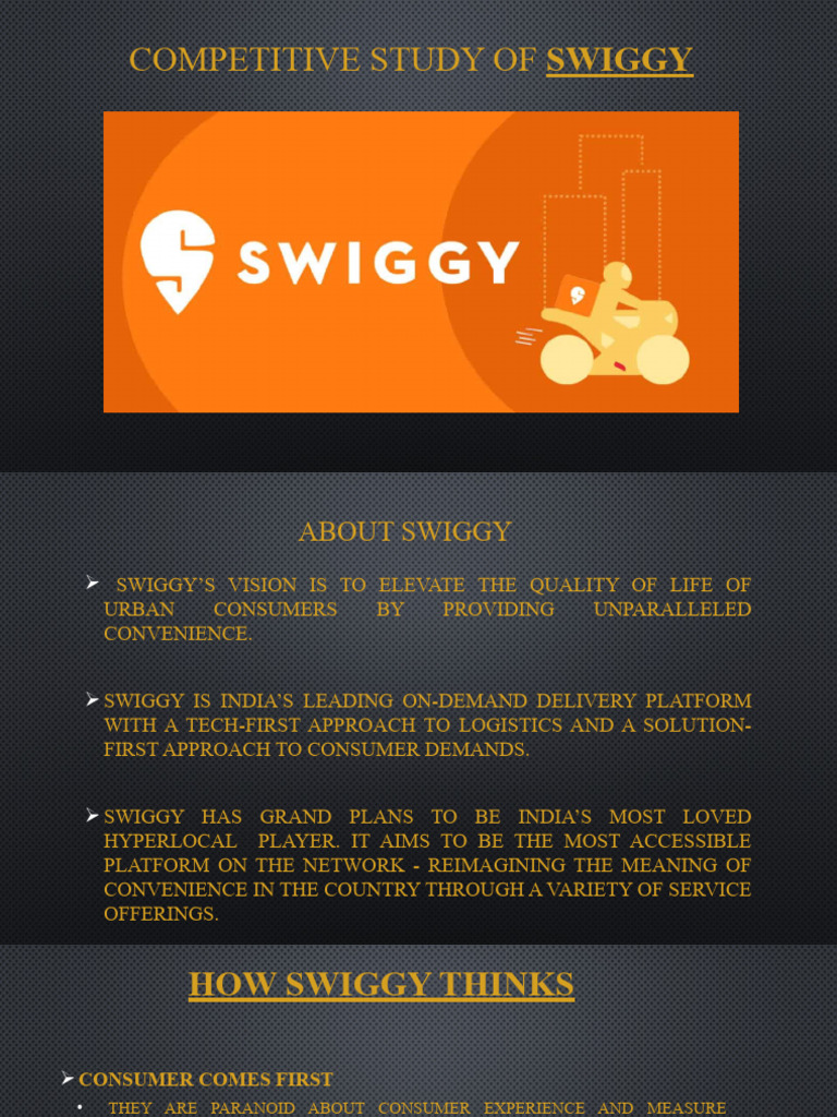 Swiggy Competitive Analysis Overview | PDF | Supply Chain | Bargaining