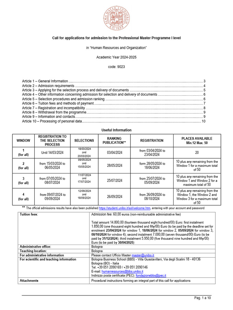Call For Application 6 | PDF | Academic Degree | University And College ...