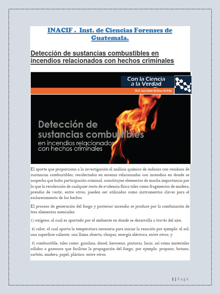 1 - INACIF Combustibles | PDF | Combustibles | Incendios