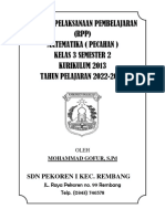 Rencana Pelaksanaan Pembelajaran (RPP) Matematika (Pecahan) Kelas 3 Semester 2 Kurikulum 2013 TAHUN PELAJARAN 2022-2023