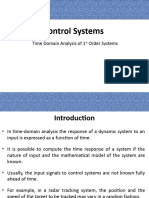 Lecture 5 Time Domain Analysis of 1st Order Systems