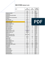 Product Lists - XLSX Customer