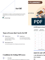 Introduction To Set Off Losses