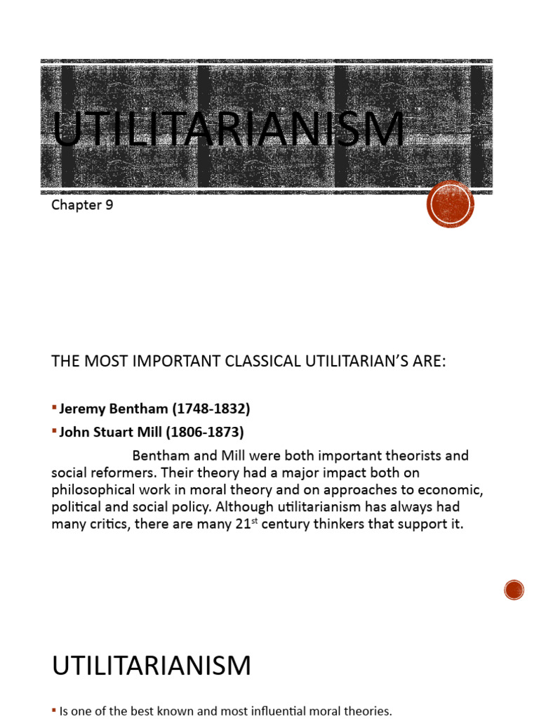 Overview of Classical Utilitarianism | PDF | Politics