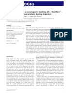 Developing A Sperm Banking Kit To Preserve Sperm Parameters During Shipment