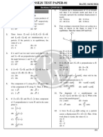 Test Paper and Solutions 01 - (Only PDF) - NSEJS Batch 2024