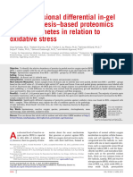 Two-Dimensional Differential In-Gel Electrophoresis - Based Proteomics of Male Gametes in Relation To Oxidative Stress