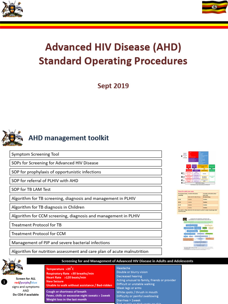 Advanced HIV Disease Management SOPs | PDF | Tuberculosis | Hiv/Aids