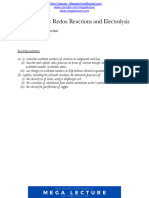 Chapter 7 - Redox Reactions and Electrolysis