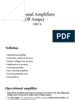 UNIT 6 Operational Amplifiers