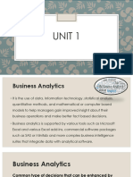 Unit 1 Business Analytics