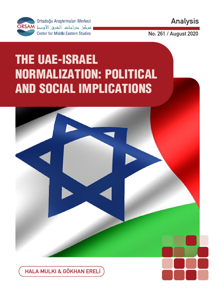 The Uae Israel Normalization Political and Social Implications | PDF ...