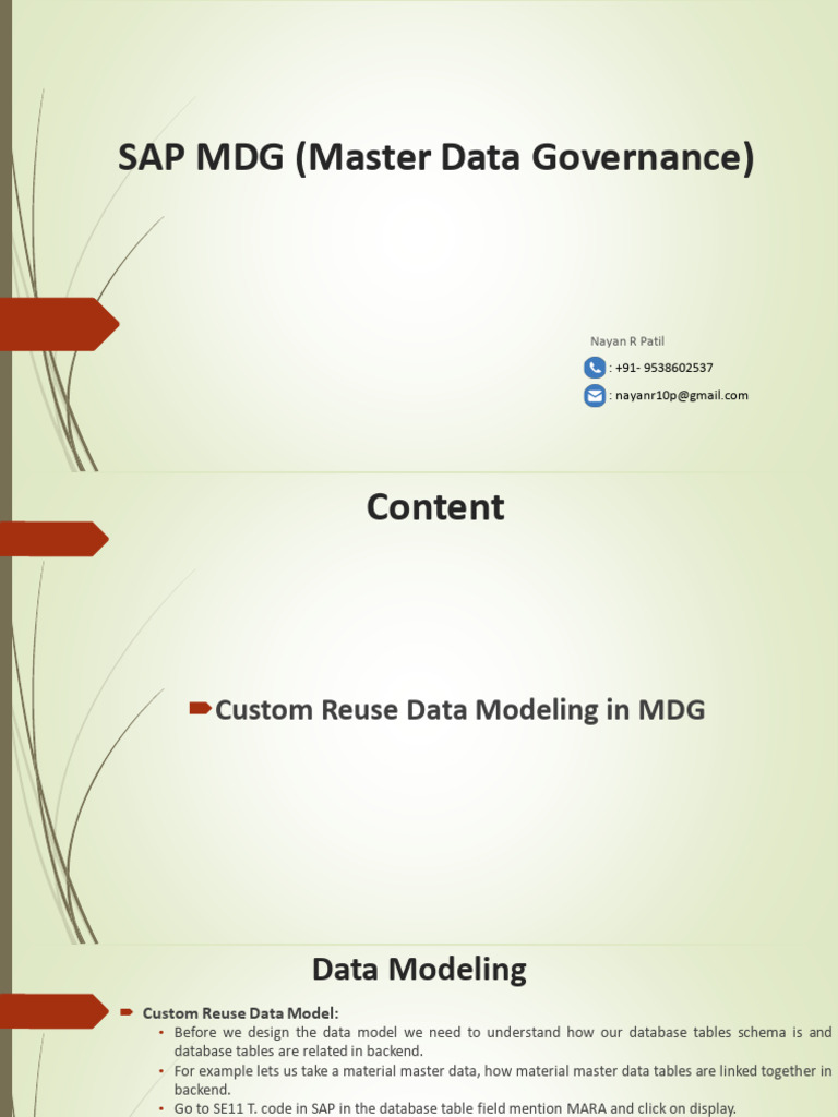 Custom Reuse Data Model in SAP MDG 1711870269 | Download Free PDF ...