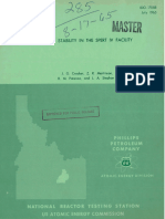 I G. Crocker REACTOR STABILITY IN THE SPERT IV FACILITY