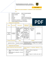 Sesión N°05. Me Conozco y Conozco A Mis Comapañeros