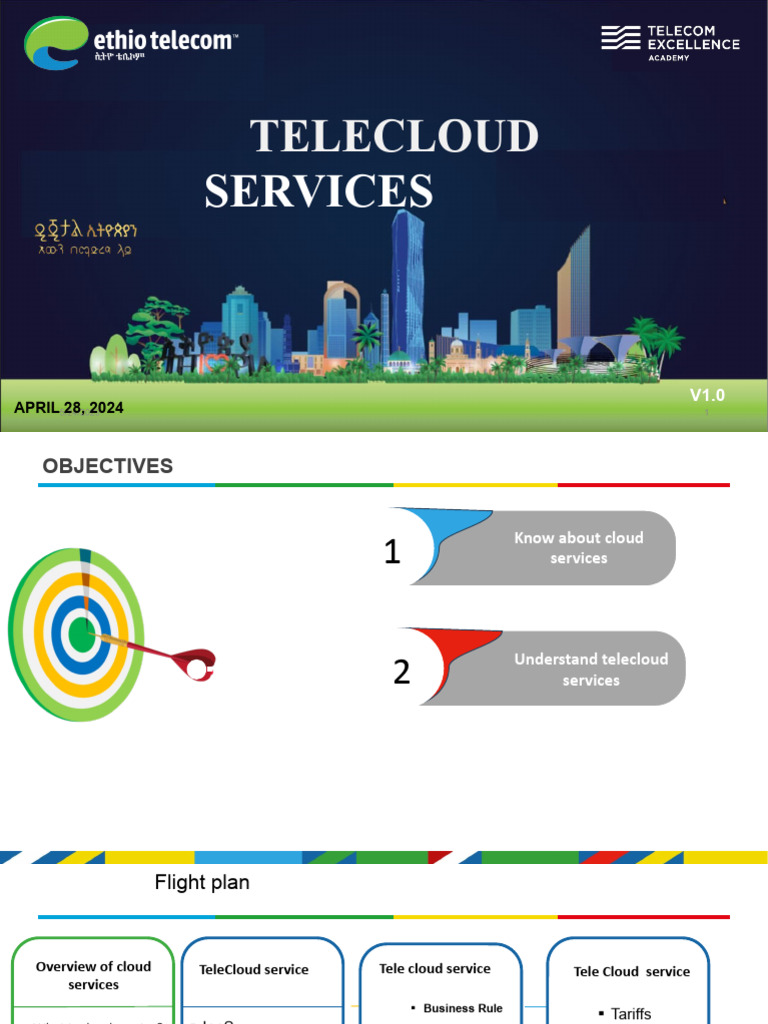 Ethio Telecom Telecloud Services Overview | PDF | Cloud Computing ...