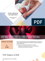 FGR Perinatal & Postnatal Aspects