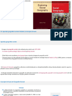 C2. Apariţia Geografiei Sociale. Noțiuni Și Concepte de Bază