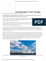 Green Hydrogen Prod & Demand Challenges
