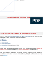 C9. Dimensiuni Ale Segregării Socio-Spațiale