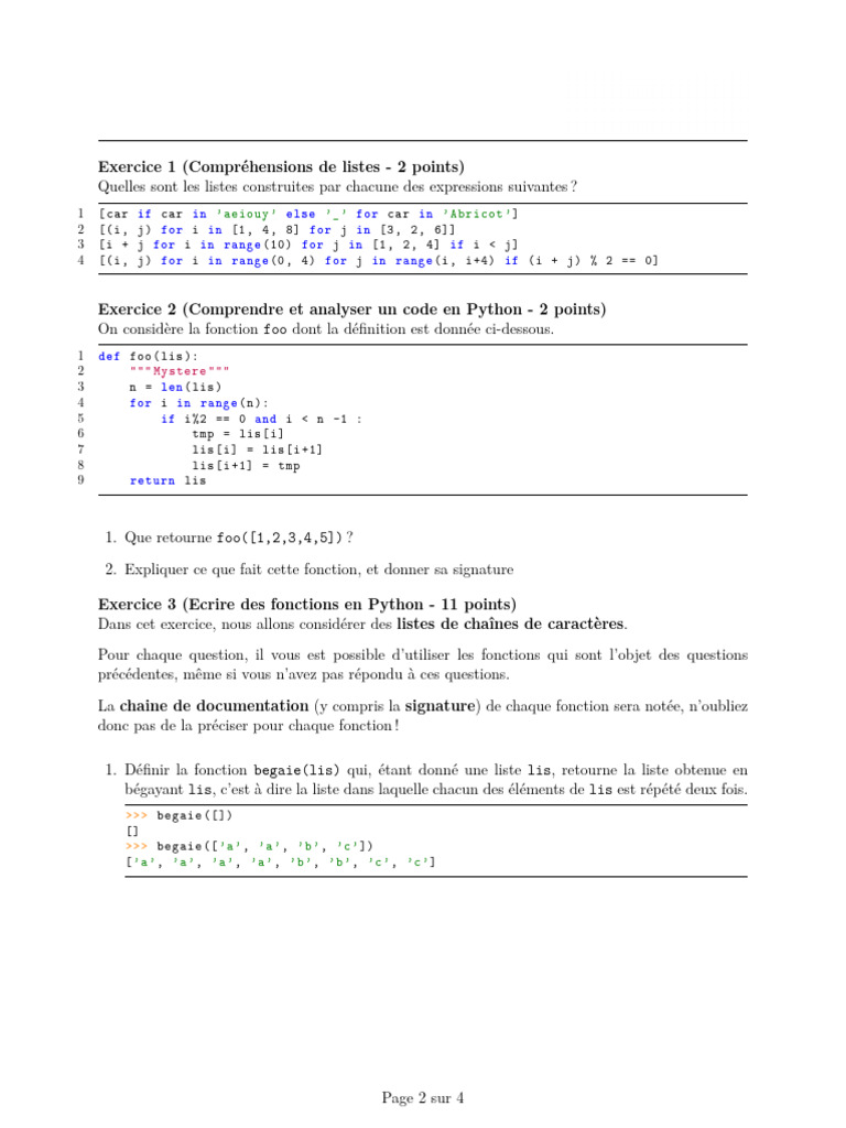 Compréhension de listes en Python | PDF | Méthodes et références ...
