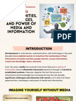 Lesson 12 Opportunites - Challenges - Power of Media and Information