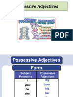 Possessives Adjectives-Material