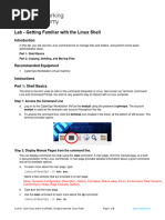 4.2.7 Lab - Getting Familiar With The Linux Shell