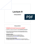 Lecture9 Interpolation