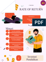 Rate of Return & Penerapannya