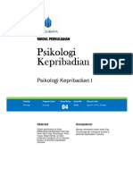 Psikologi Kepribadian I. Psikologi Psikologi