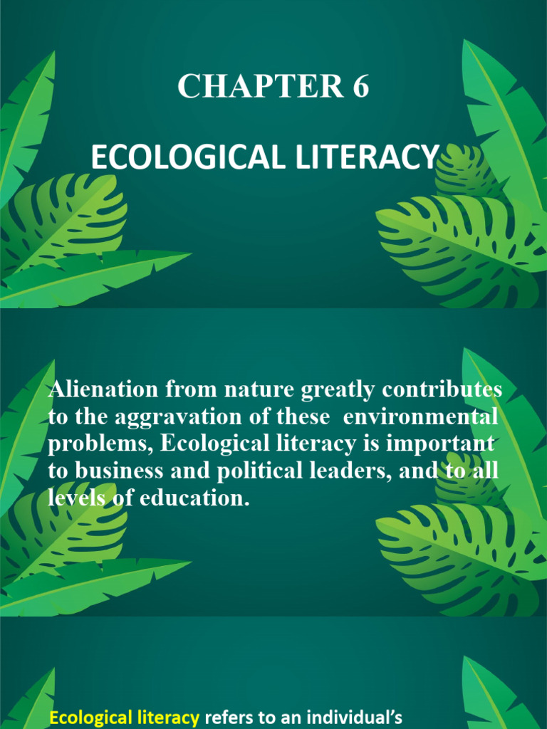 Understanding Ecological Literacy | PDF | Sustainability | Ecology