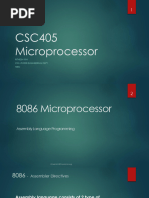 Assembler Directives