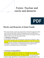 Nuclear and Joint Family Merit and Demerit