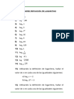 Actividades Definición de Logaritmo