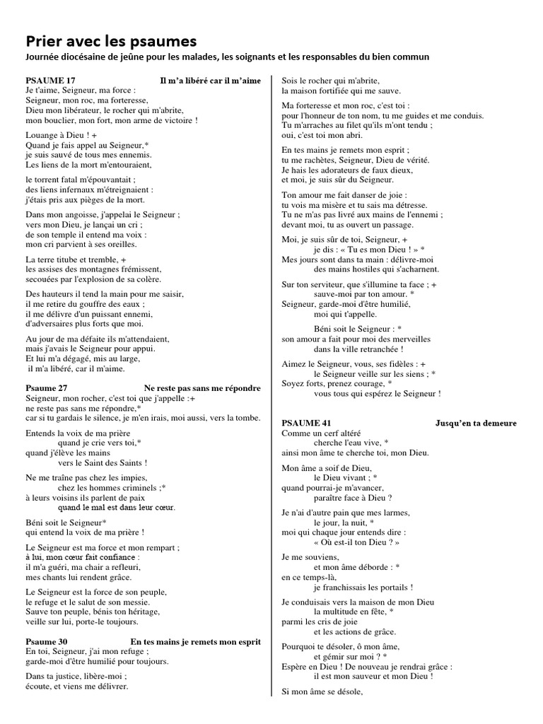 Prier Avec Les Psaumes | PDF | Dieu