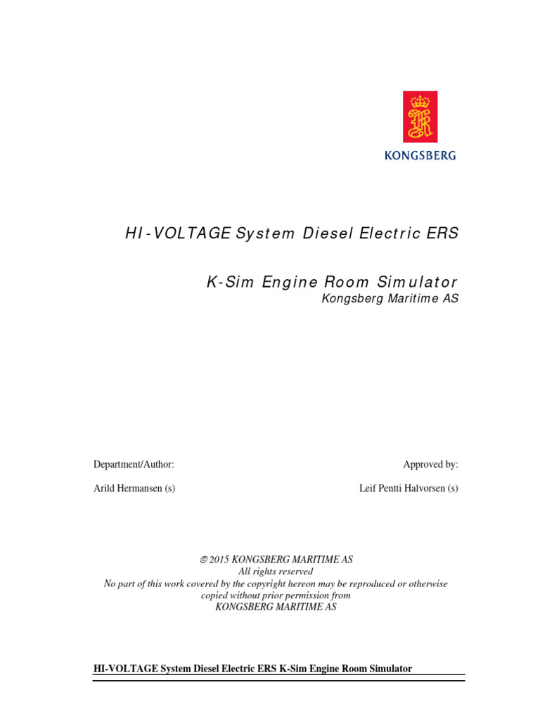 HI Voltage System Diesel Electric ERS Download Free PDF High